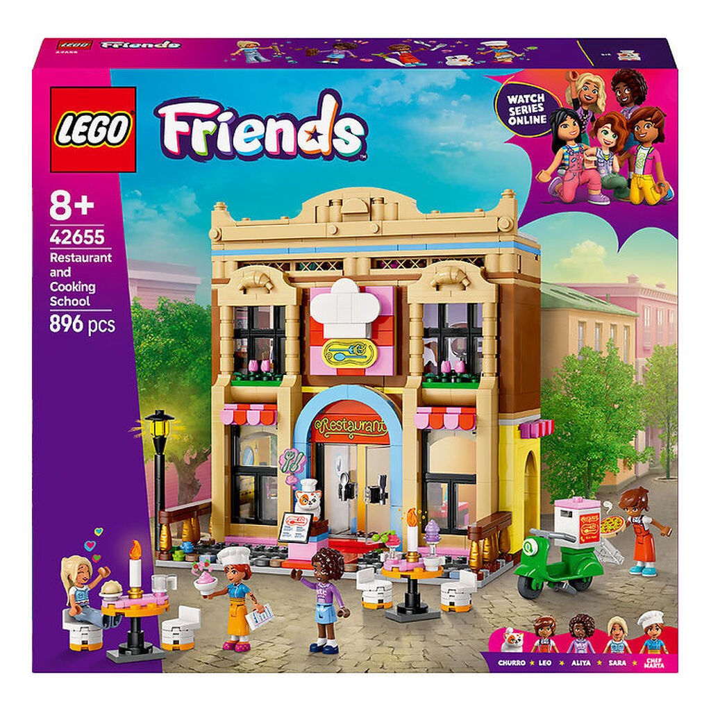 LEGOÂ® Friends - Restaurant Og Kokkeskole 42655 - 896 Dele