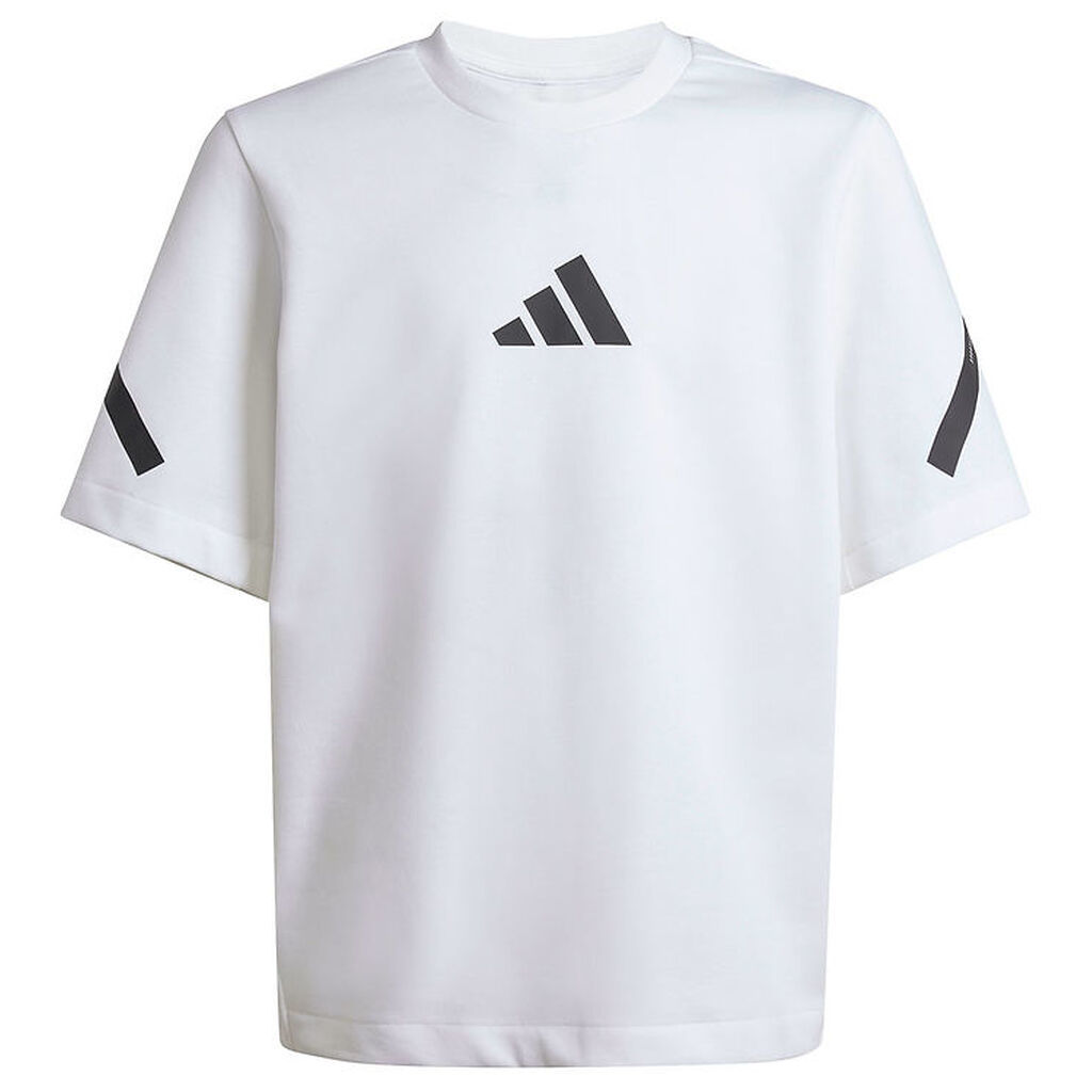 adidas Performance T-Shirt - J ZNE TEE - Hvid/Sort