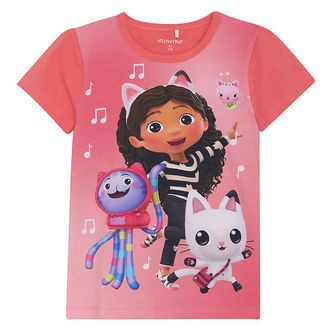 Minymo T-shirt - Gabby's Dollhouse - Calypso Coral