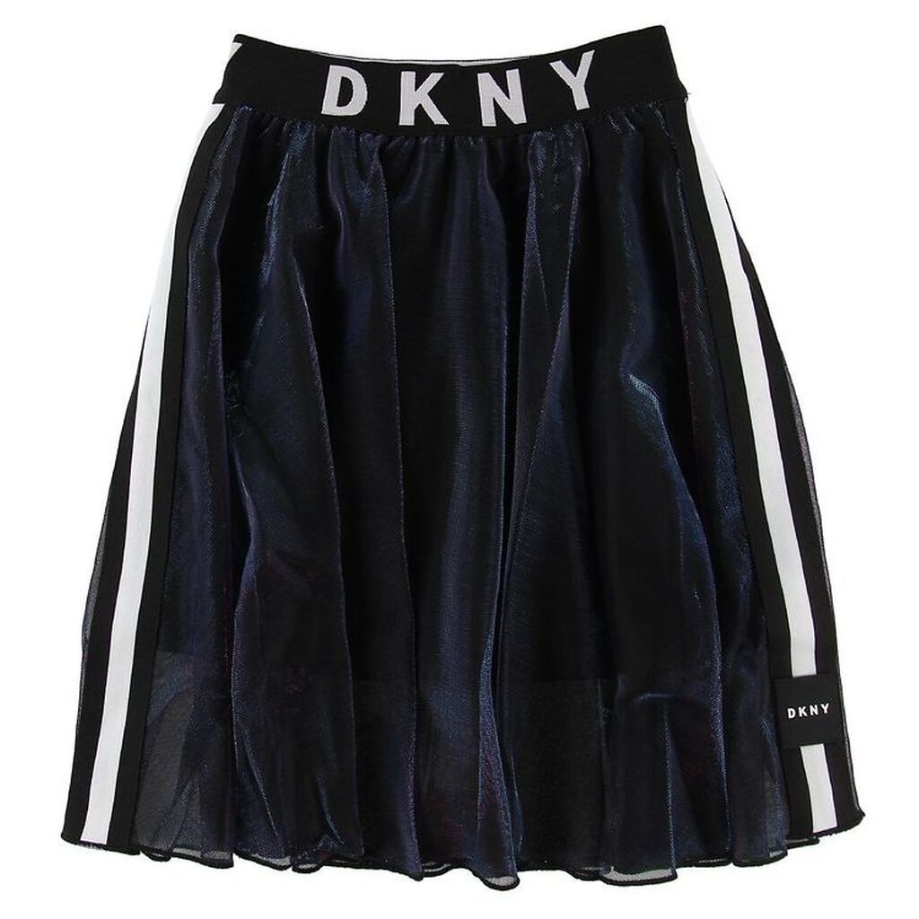 DKNY Nederdel - Sort/Holografisk m. Logo