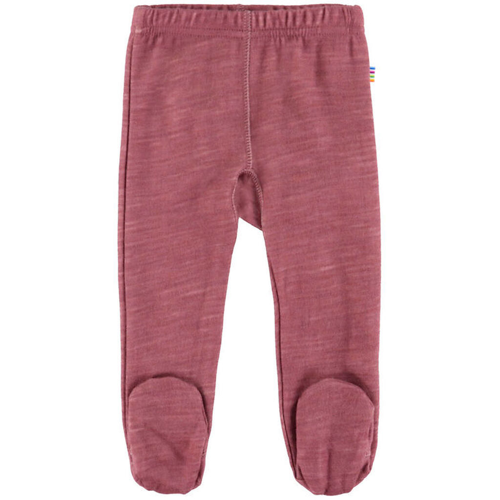 Joha Leggings m. Fødder - Uld/Viskose - Bordeaux