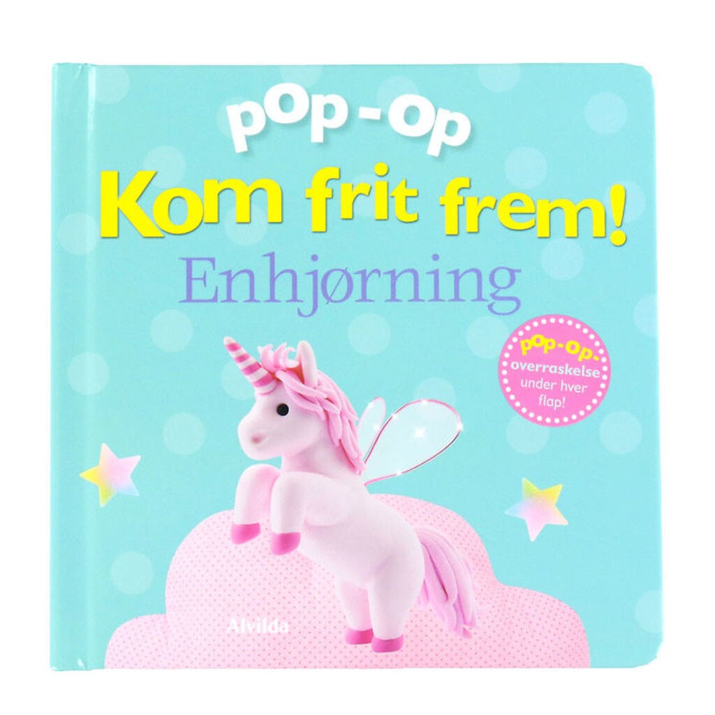 Alvilda Bog - Pop-op - Kom Frit Frem - Enhjørning - DA