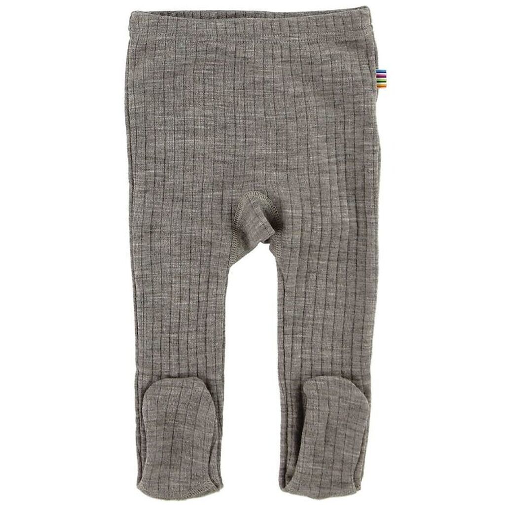 Joha Leggings m. Fod - Uld - Brunmeleret