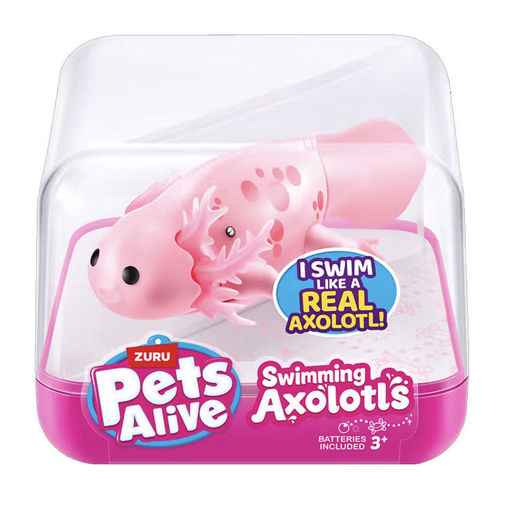 Pets Alive Badelegetøj - Swimming Axolotl - Rosa