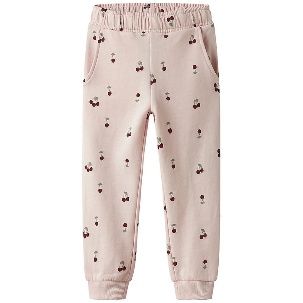 Name It Sweatpants - Noos - NmfValba - Crystal Pink m. Kirsebær