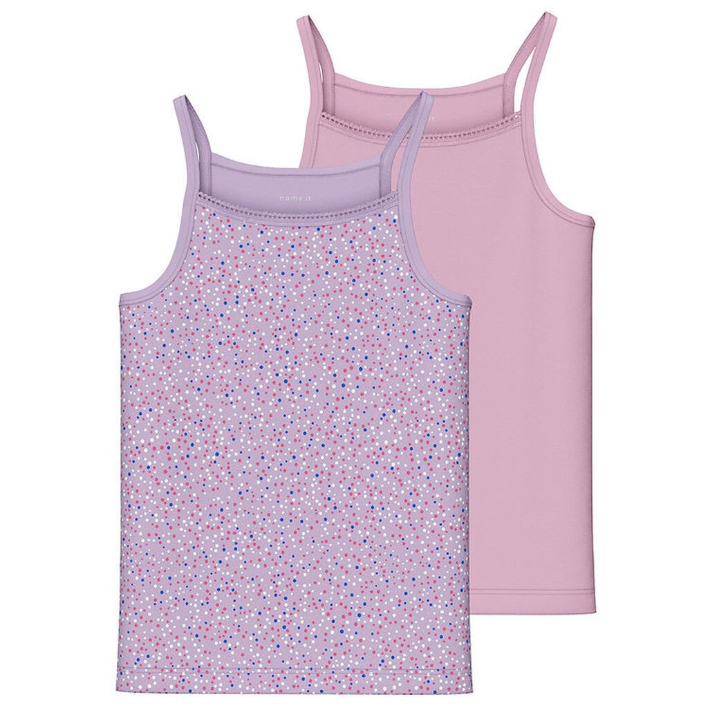 Name It Undertrøje - Noos - NkfStrap - 2-pak - Pastel Lilac