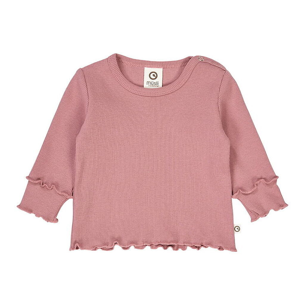 Müsli Bluse - Rib - Cozy Me - Nostalgia Rose