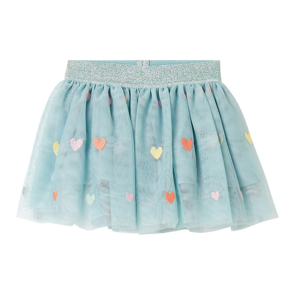 Stella McCartney Kids Tylnederdel - Lyseblå m. Hjerter