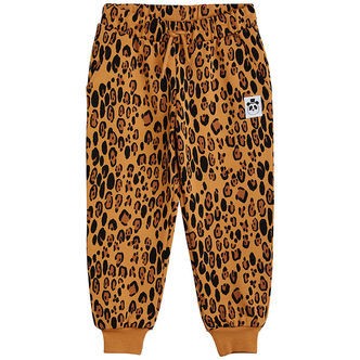 Mini Rodini Sweatpants - Leopard - Beige