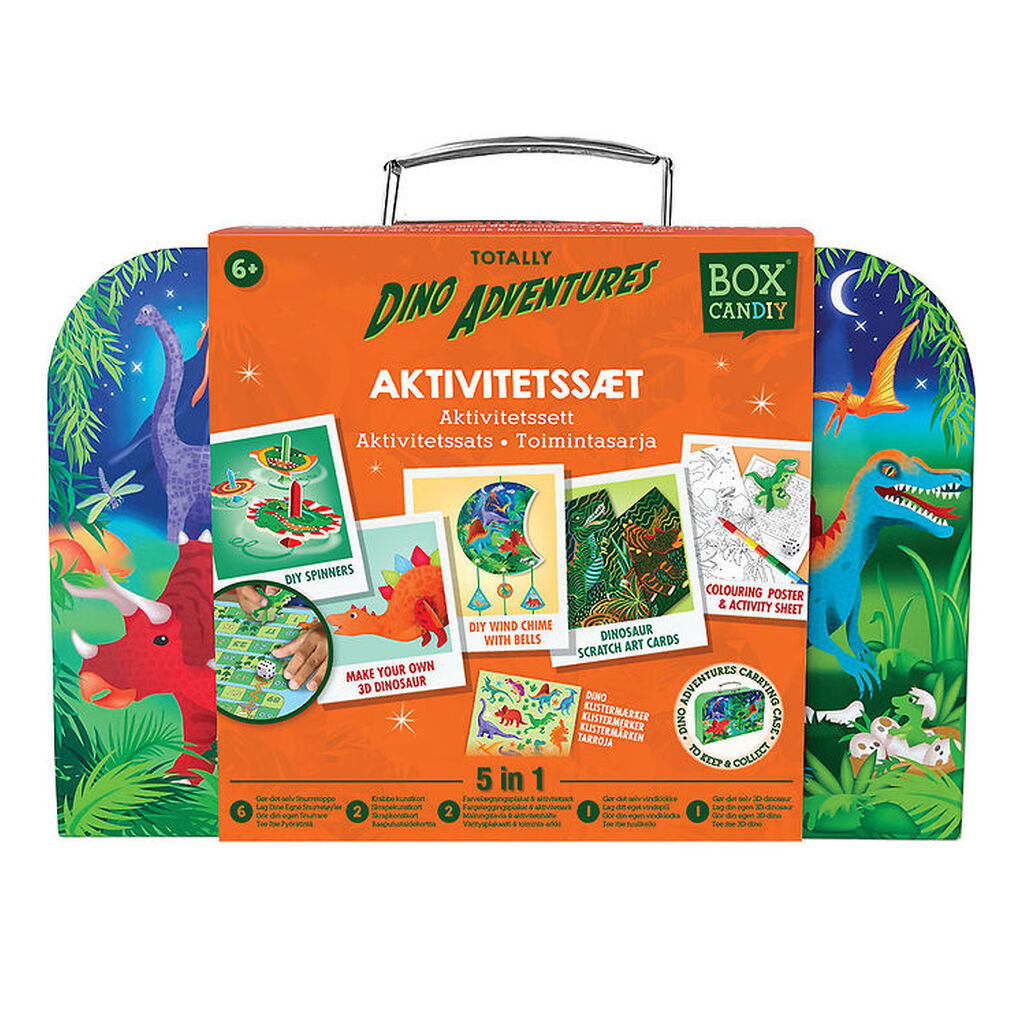 BOX CANDIY Kreasæt - Aktivitetssæt - Totally Dino Adventure