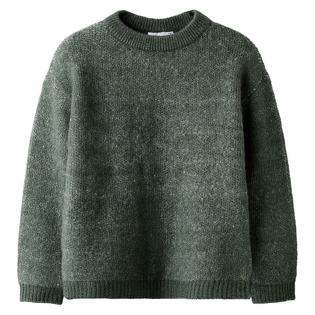 Name It Bluse - Strik - NkmKjertan - Deep Forest m. Print