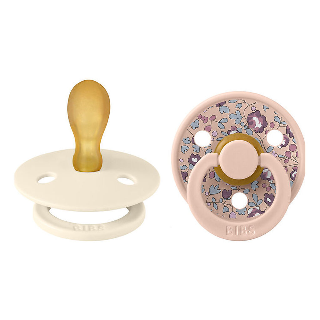 BIBS X Liberty Colour Sutter - 2-pak - Str. 2 - Symmetrisk - Blu