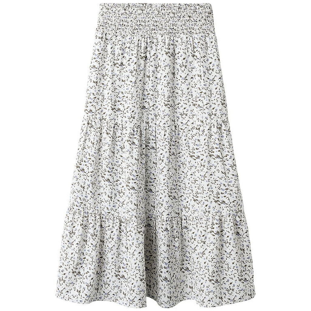 Name It Nederdel - NkfJolly - Maxi Skirt - Star White m. Blomste
