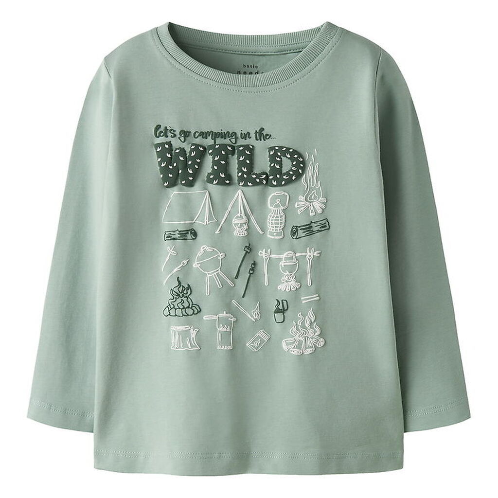 Name It Bluse - NmmVux - Jadeite/Wild