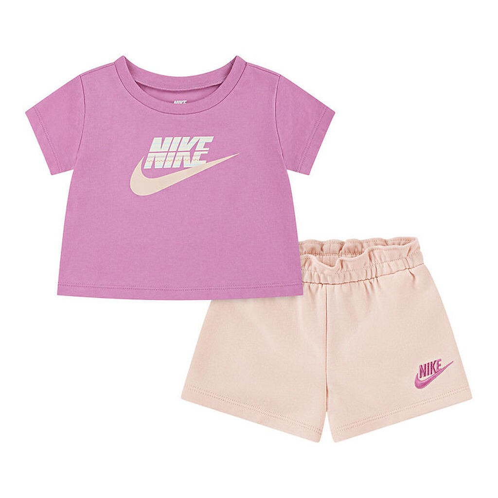 Nike Shortssæt - T-shirt/Shorts - Washed Coral