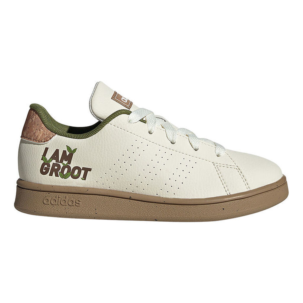 adidas Performance Sko - Advantage Groot K - Creme/Grøn m. Print