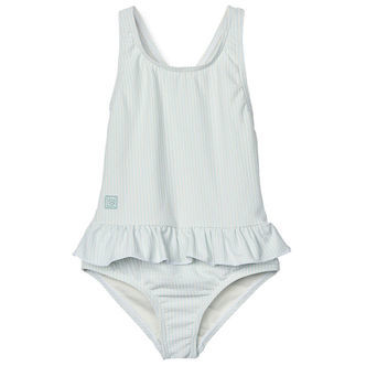 Liewood Badedragt - Amara - Y/D Stripe Pure Sky/Creme De La Crem