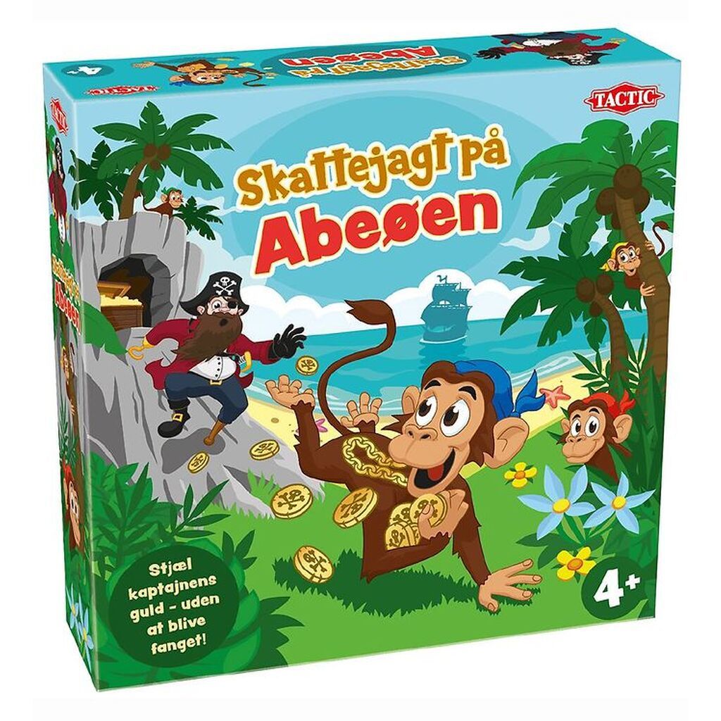 TACTIC Brætspil - Skattejagt På Abeøen - Dansk