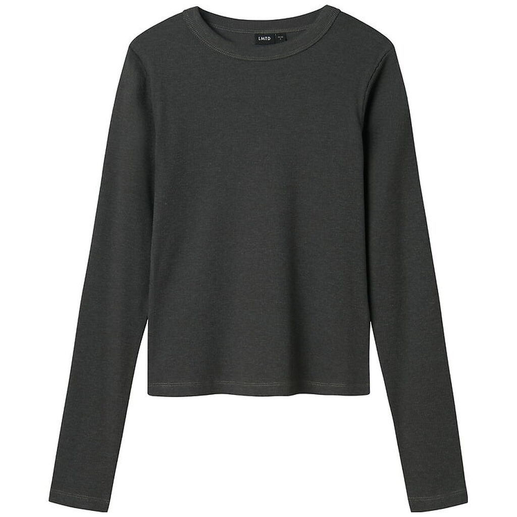 LMTD Bluse - Rib - Noos - NlfHinaja - Dark Grey Melange