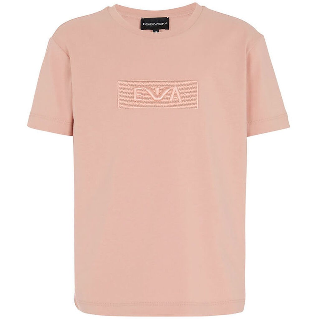 Emporio Armani T-shirt - Mahogany Rose m. Broderi