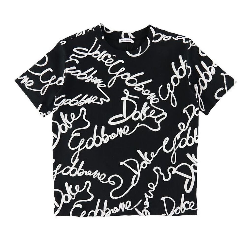 Dolce & Gabbana T-shirt - DNA - Sort/Hvid