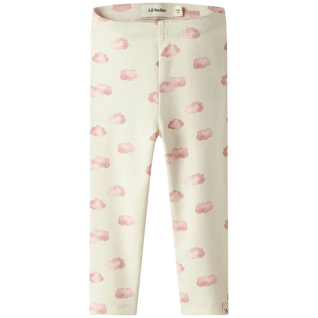Lil Atelier Leggings - NbnLayo - Noos - Turtledove/PINK CLOUD