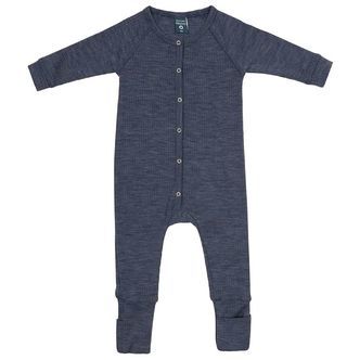 Smallstuff Natdragt - Uld - Denim Melange
