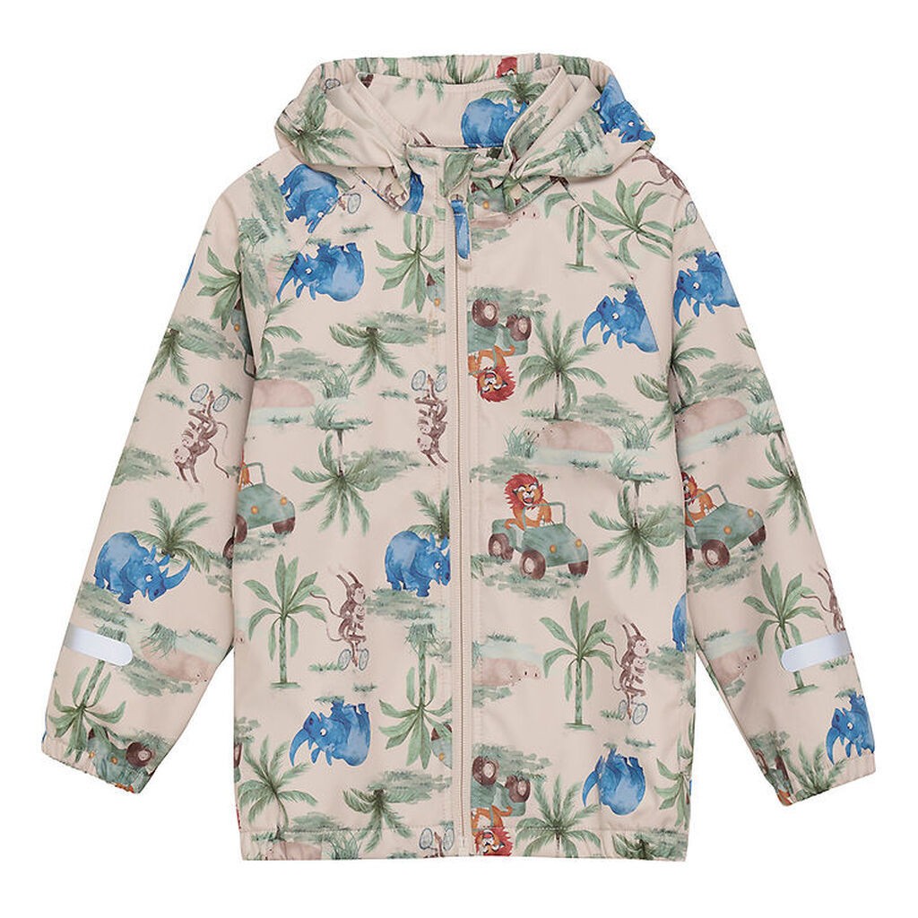 CeLaVi Softshelljakke - Dress Blues/Creme m. Elefanter