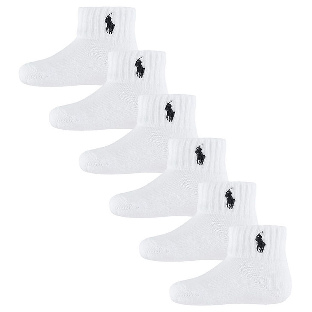 Polo Ralph Lauren Strømper - 6-pak - Classic - Hvid m. Navy