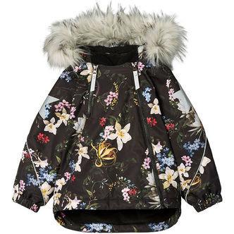 Molo Vinterjakke - Hopla Fur - Paisley Flowers