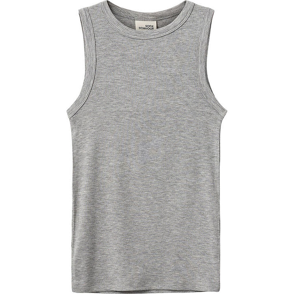 Sofie Schnoor Tanktop - Rib - Jullie - Grey Melange