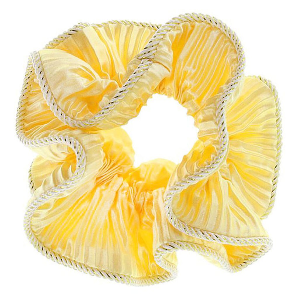 By Stær Scrunchie - Lilje - Satin Pastel Gul