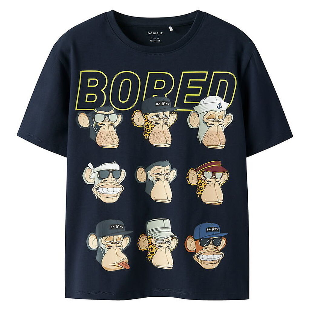 Name It T-shirt - NkmDrey - Bod - Navy Blazer