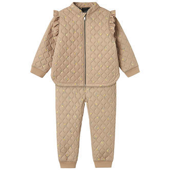 Name It Termotøj - NmfMoon - Quilt - Light Taupe/FLOWER