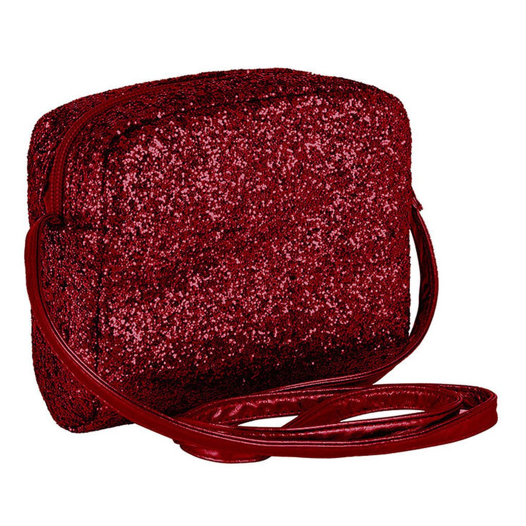 Mimi & Lula Skuldertaske - Rød Glitter