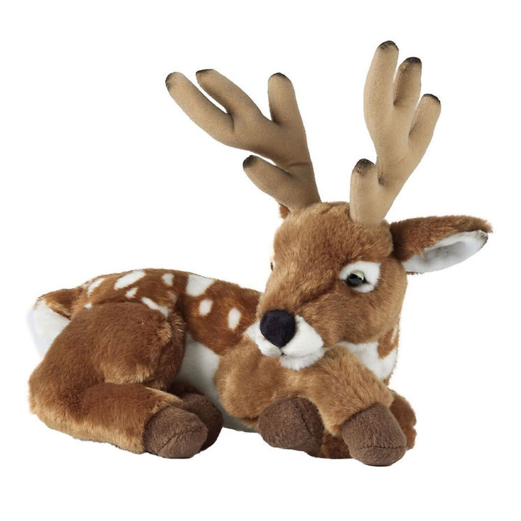 Living Nature Bamse - 35x28 cm - Hjort m. Gevir - Brun