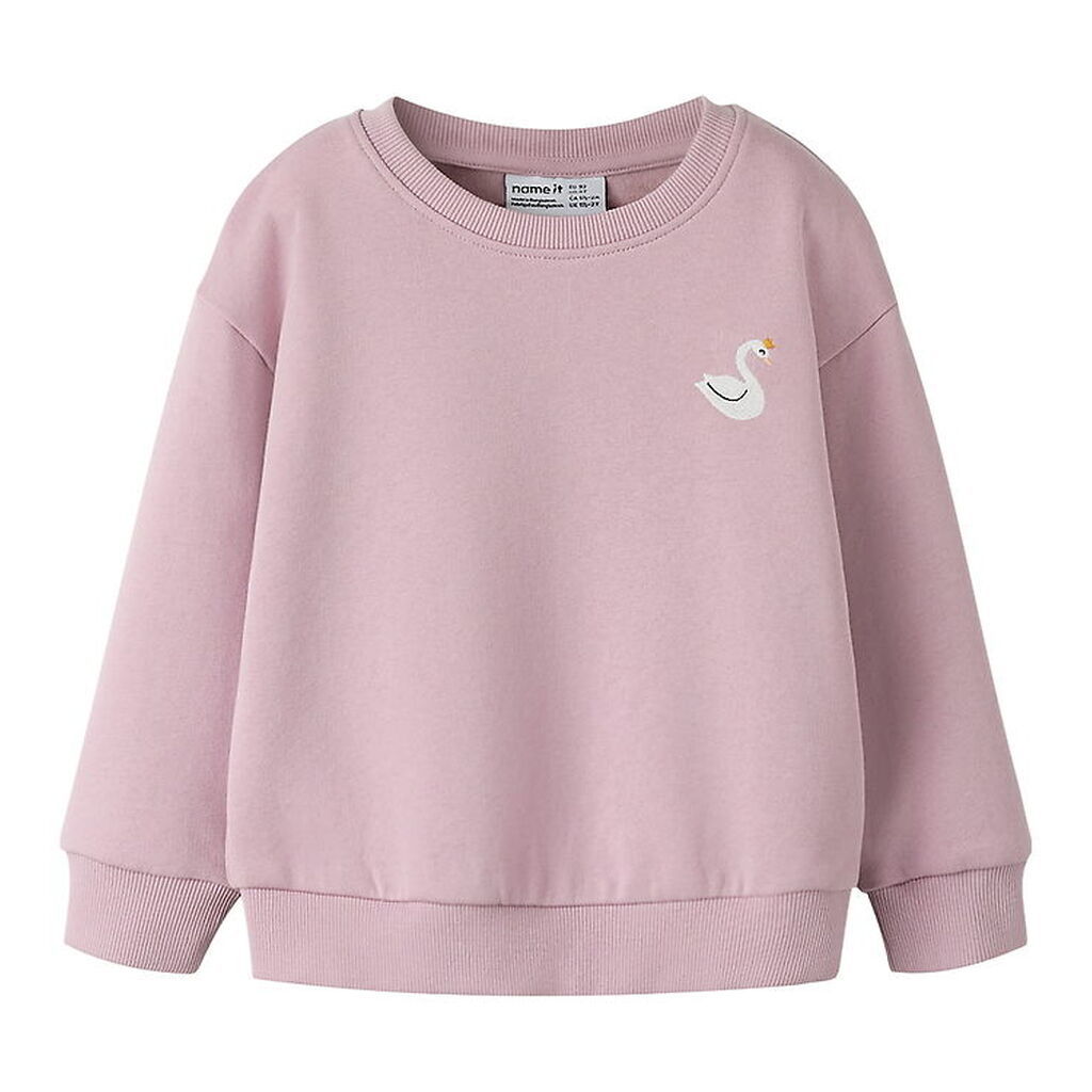Name It Sweatshirt - NmfVallene - Dawn Pink/Swan