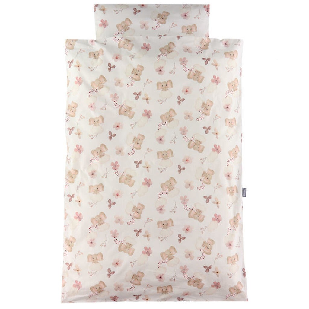 Nørgaard Madsens Sengetøj - Junior - Elefanter i Rosa Nuancer