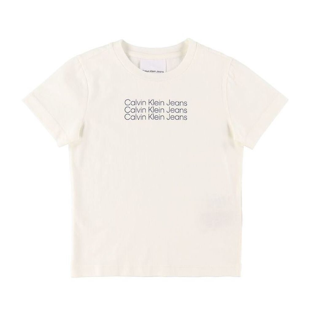 Calvin Klein T-shirt - Reg - Greige/Navy