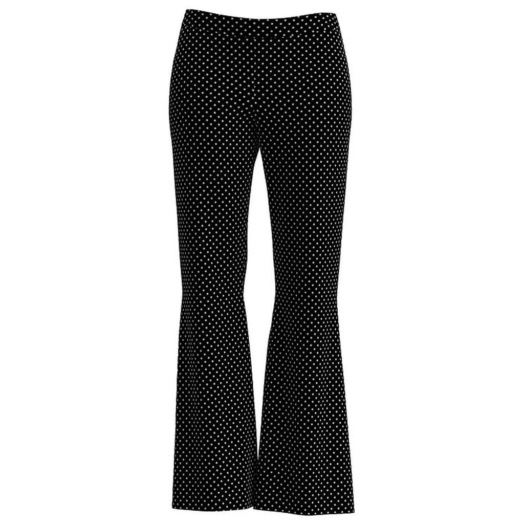 Grunt Velourbukser - Liexlip - Sort m. Sølv Prikker