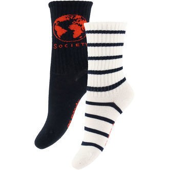 Mini Rodini Strømper - 2-pak - Society - Blå