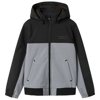 Name It Softshelljakke m. Fleece - NkmAlfa08 - Mockingbird
