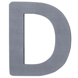 Sebra Træbogstaver - D - Grå