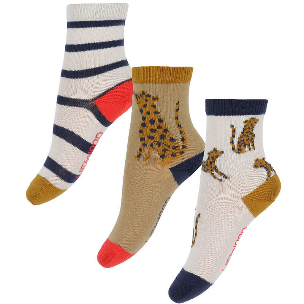 Liewood Strømper - Silas - 3-pak - Leopard/Sandy