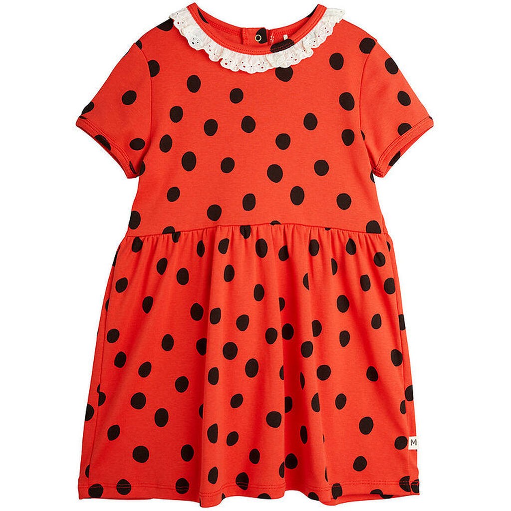 Mini Rodini Kjole - Dots - Rød