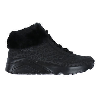 Skechers Vinterstøvler - Uno Lite Cozy Leopard - Sort