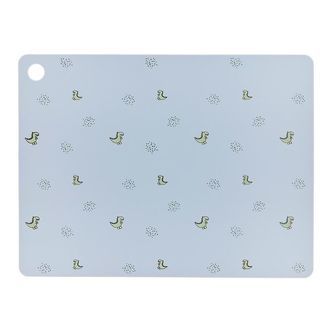 OYOY Dækkeserviet - Silikone - Theo Dino - Pale Blue