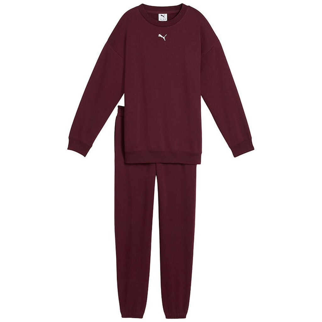 Puma Sweatsæt - Loungewear Oversized - Ruby Shimmer