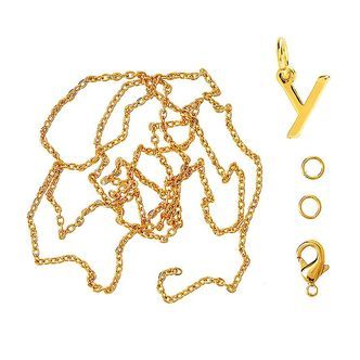 Me&My BOX Halskæde m. Bogstav - Y - Guldbelagt