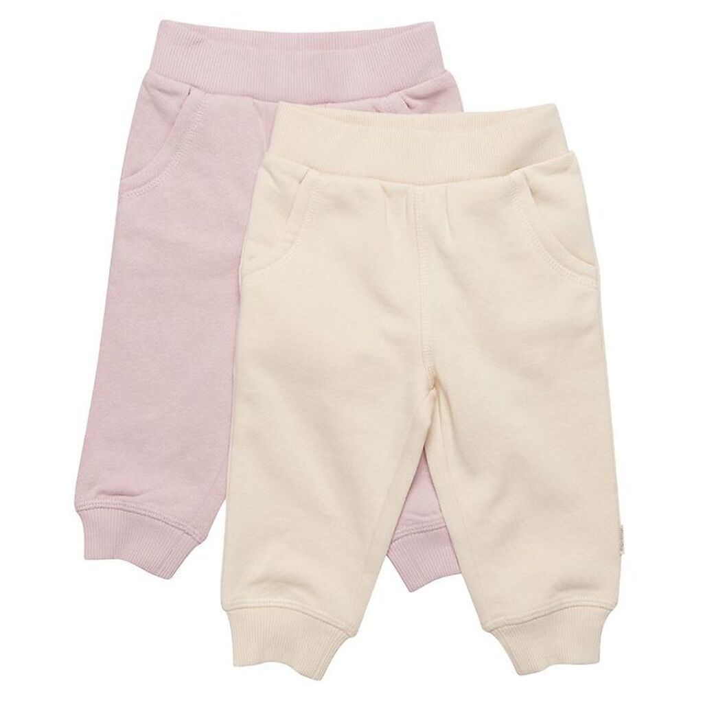 Minymo Sweatpants - 2-pak - Violet Ice/Creme